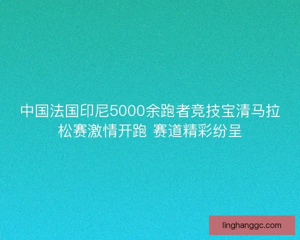 中国法国印尼5000余跑者竞技宝清马拉松赛激情开跑 赛道精彩纷呈